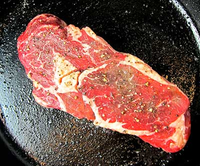 seared steak